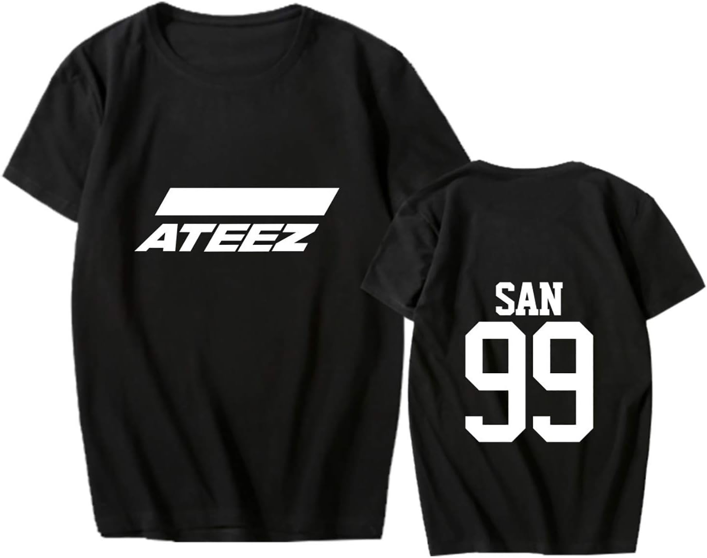 Kpop Ateez Album T-Shirt Hong-Joong Jong-Ho Seong-HWA Yun-Ho Tee Shirt Merch
