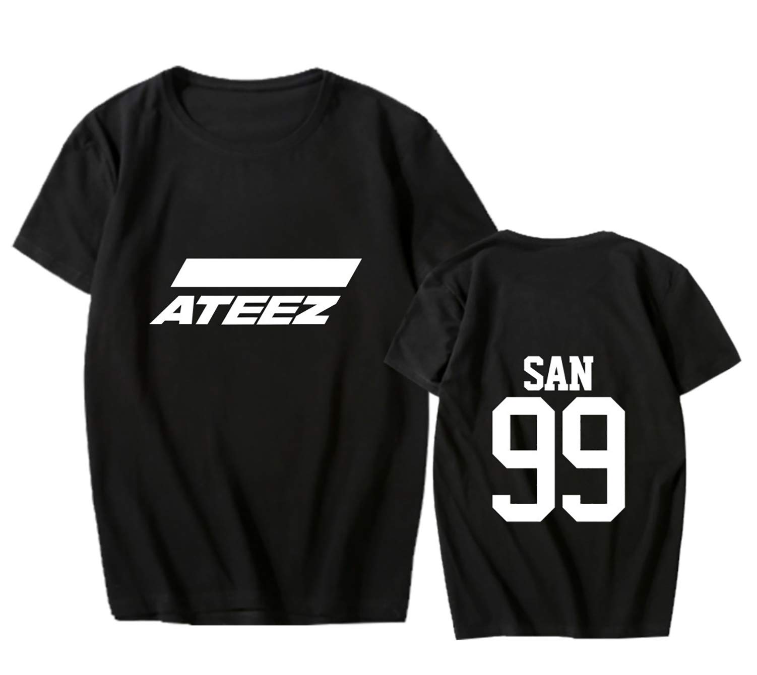 Kpop Ateez Album T-Shirt Hong-Joong Jong-Ho Seong-HWA Yun-Ho Tee Shirt Merch