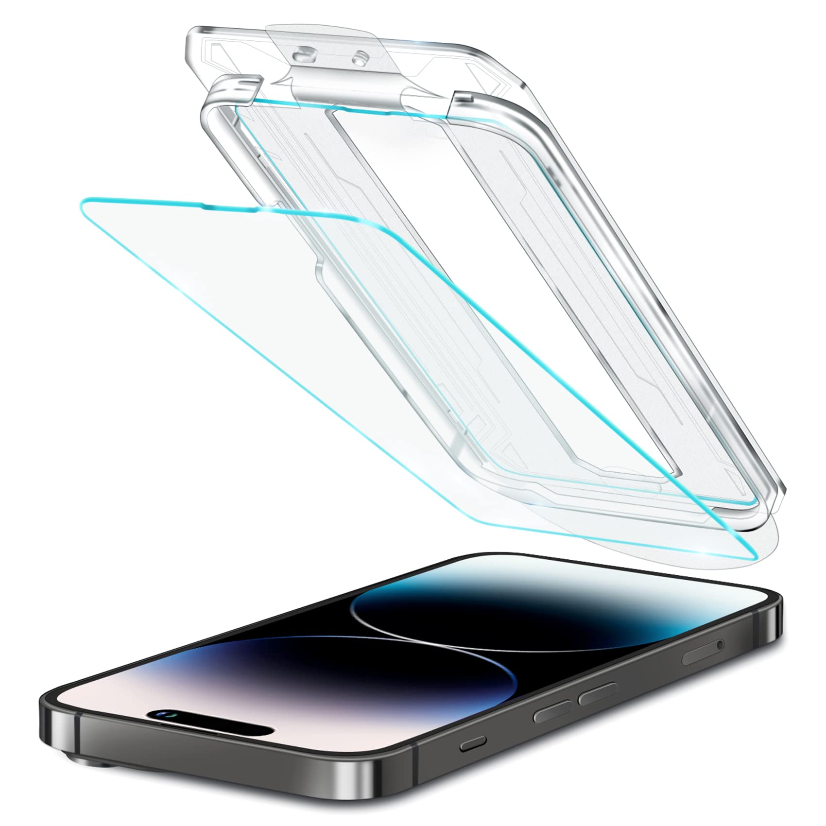 Amazon | NIMASO ガラスフィルム iPhone 14 Pro Max 用 貼り付け