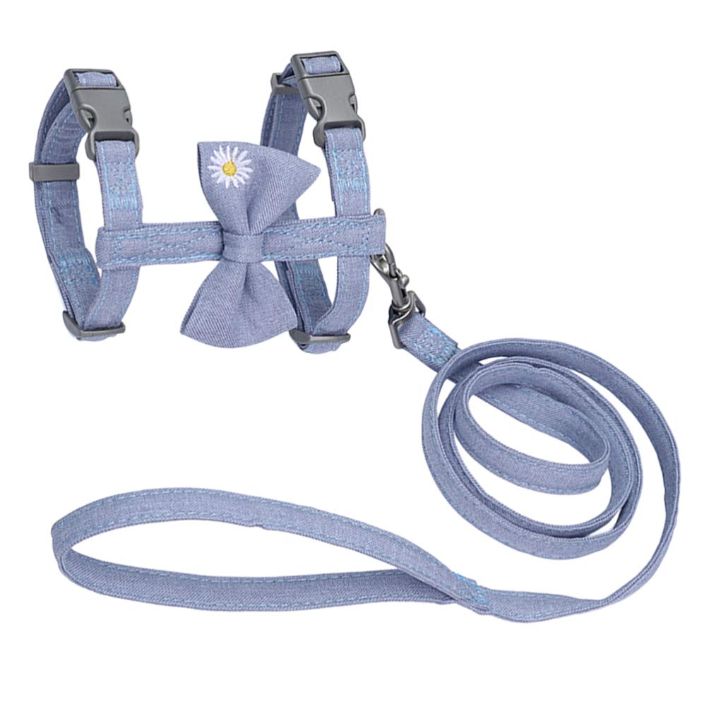 balacoo Cat Harness Set with Vest Bowtie Leash Comfortable for Daily Use Festival Decor Durable Rope