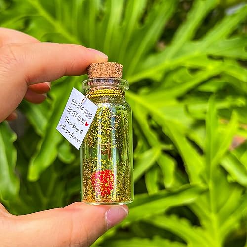 Miniatura 3 de You Hold the Key to My Heart - Botella decorativa creativa hecha a mano, divertido adorno para el día de San Valentín, aniversario, regalo de