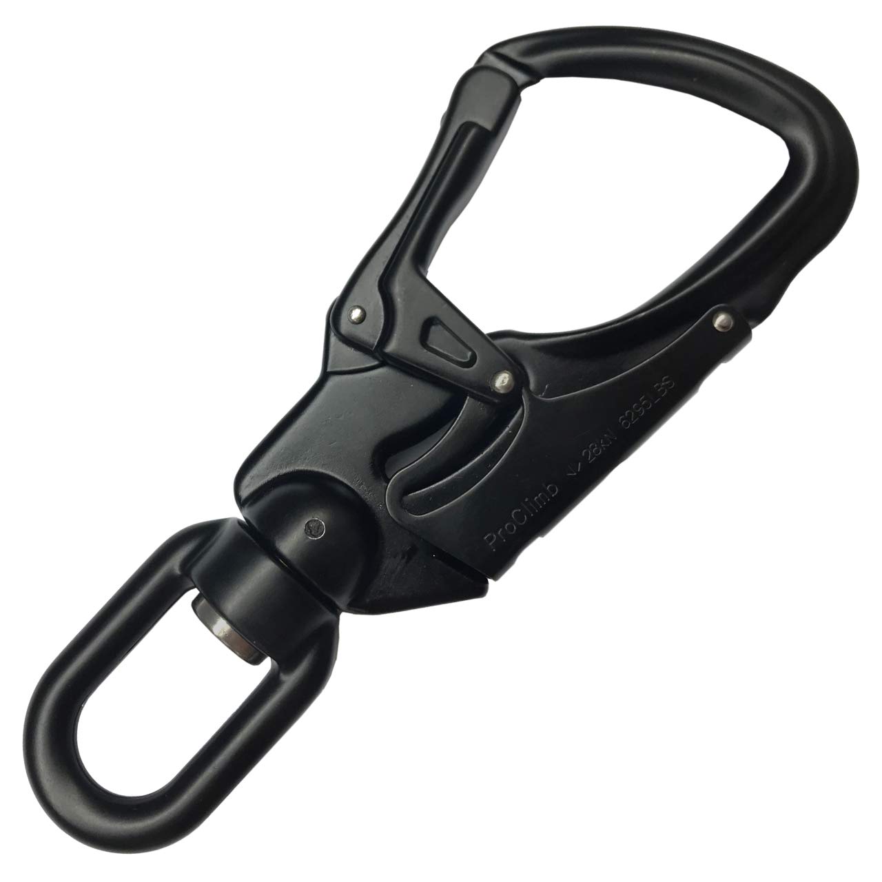 ProClimb Forged Aluminum Carabiner Snaphook | Perfect for Rock Climbing, Arborists, Fire Fighters, Rescue Ops