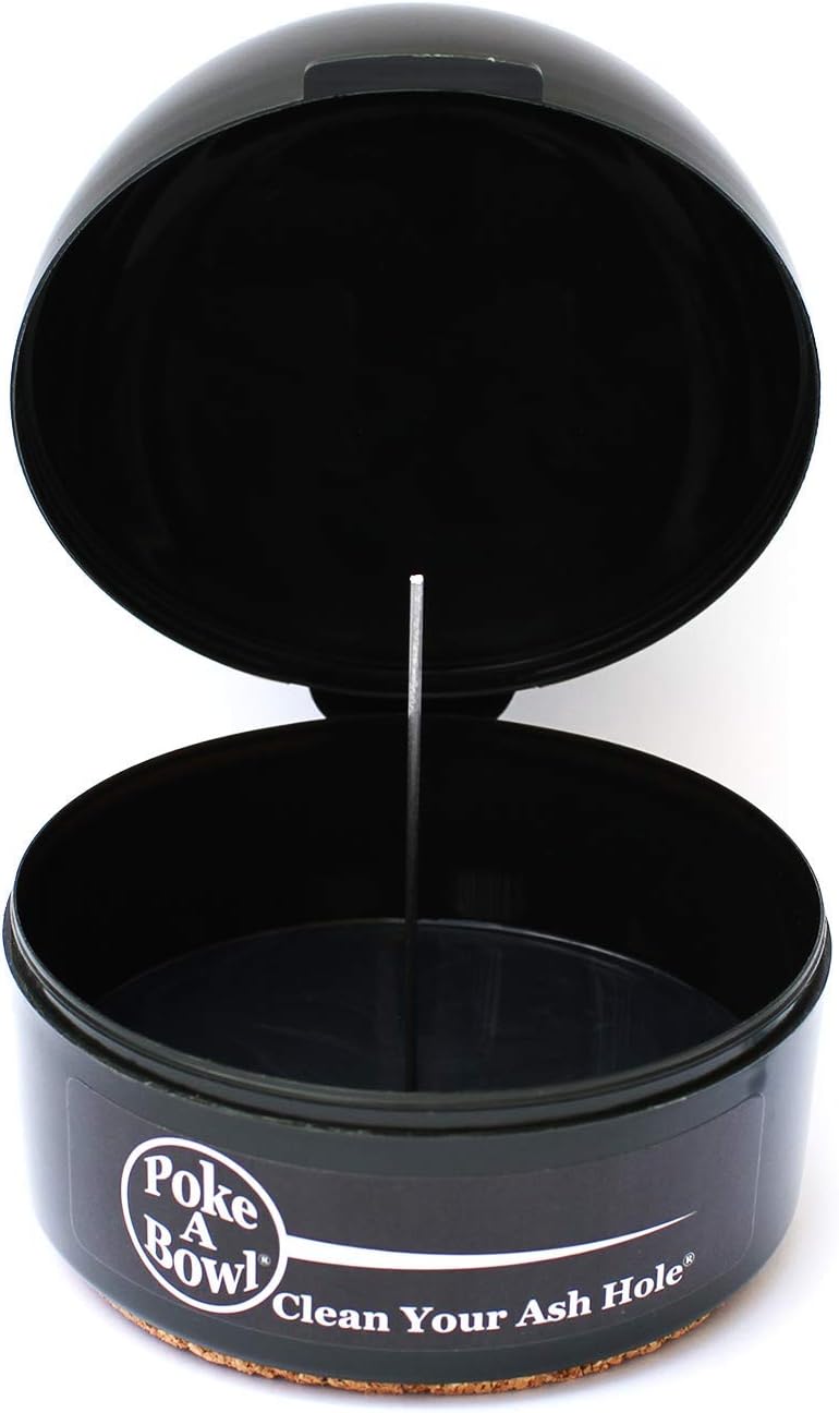 Poke A BowlDome Ashtray - Clean Your Ash Hole (Black)