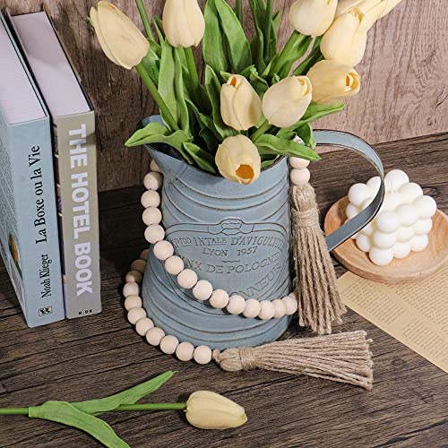 Guirlande de perles en bois naturel 147,3 cm pour décoration de table et salon cosy - 6