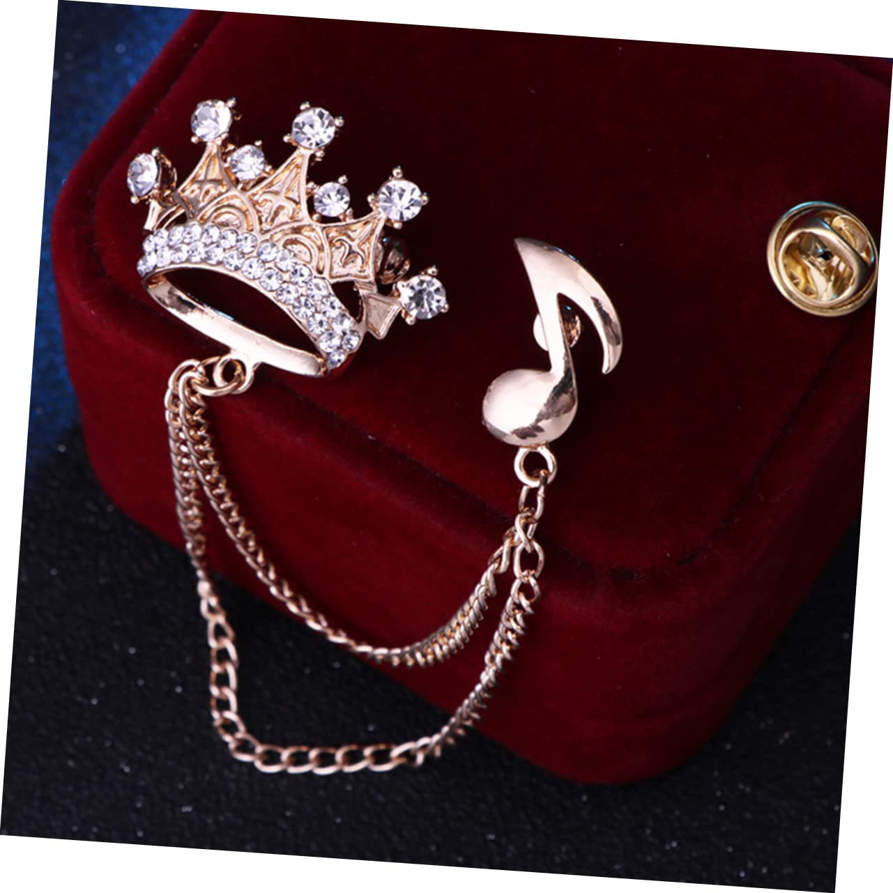SHERCHPRY spilla borse borsoni tappi strenna hat charms spille di note musicali spille con nappe gioielli per abbigliamento arredamento catenelle per camicie spille gioielli lega Golden