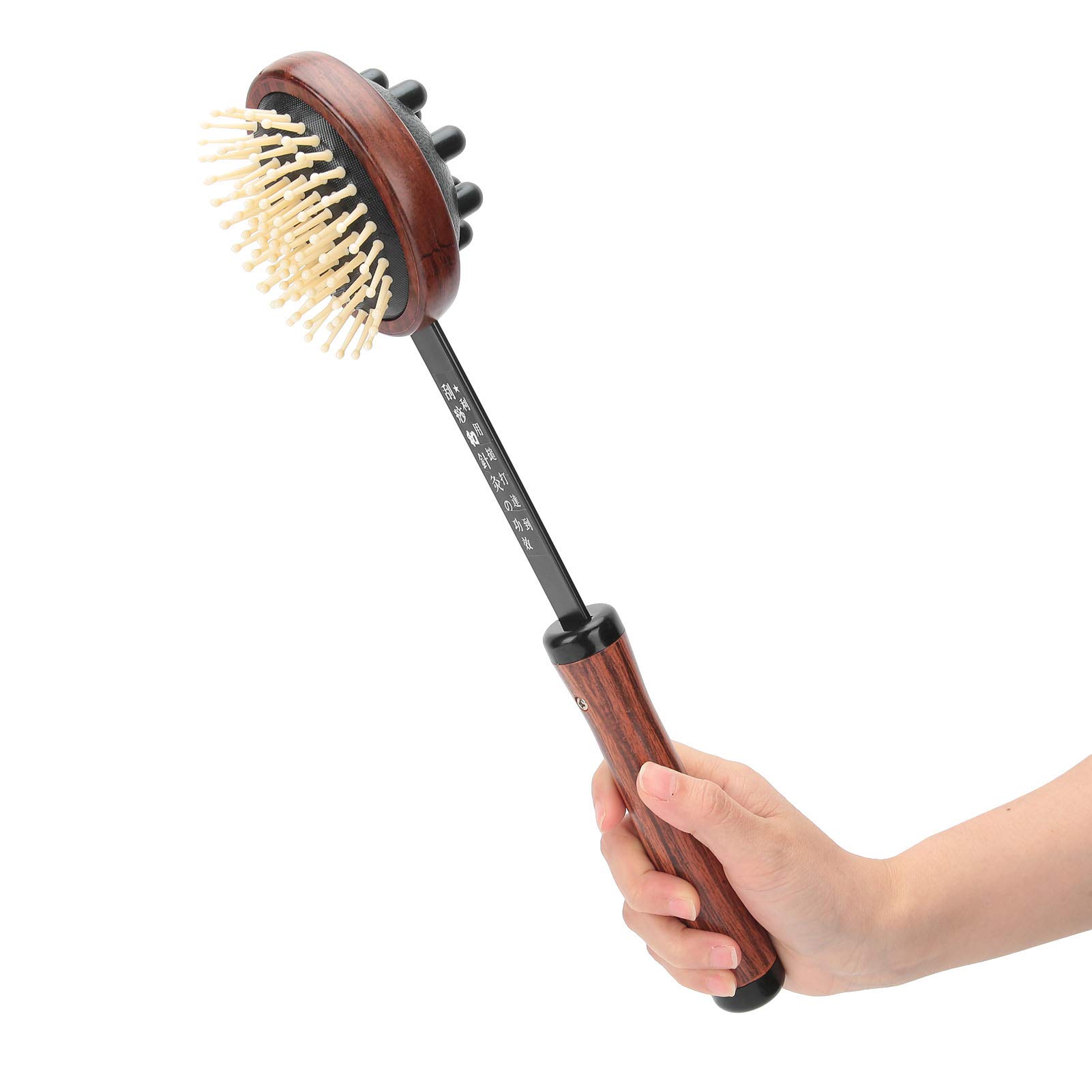 Naroote Manueller Massagehammer, Kopfhautmassagegerät, Rückenkratzer Zum Ausbaggern von Kanälen und Kollateralen, Geeignet für Körperteile mit Schwerer und Leichter Kraft, 3-in-1-