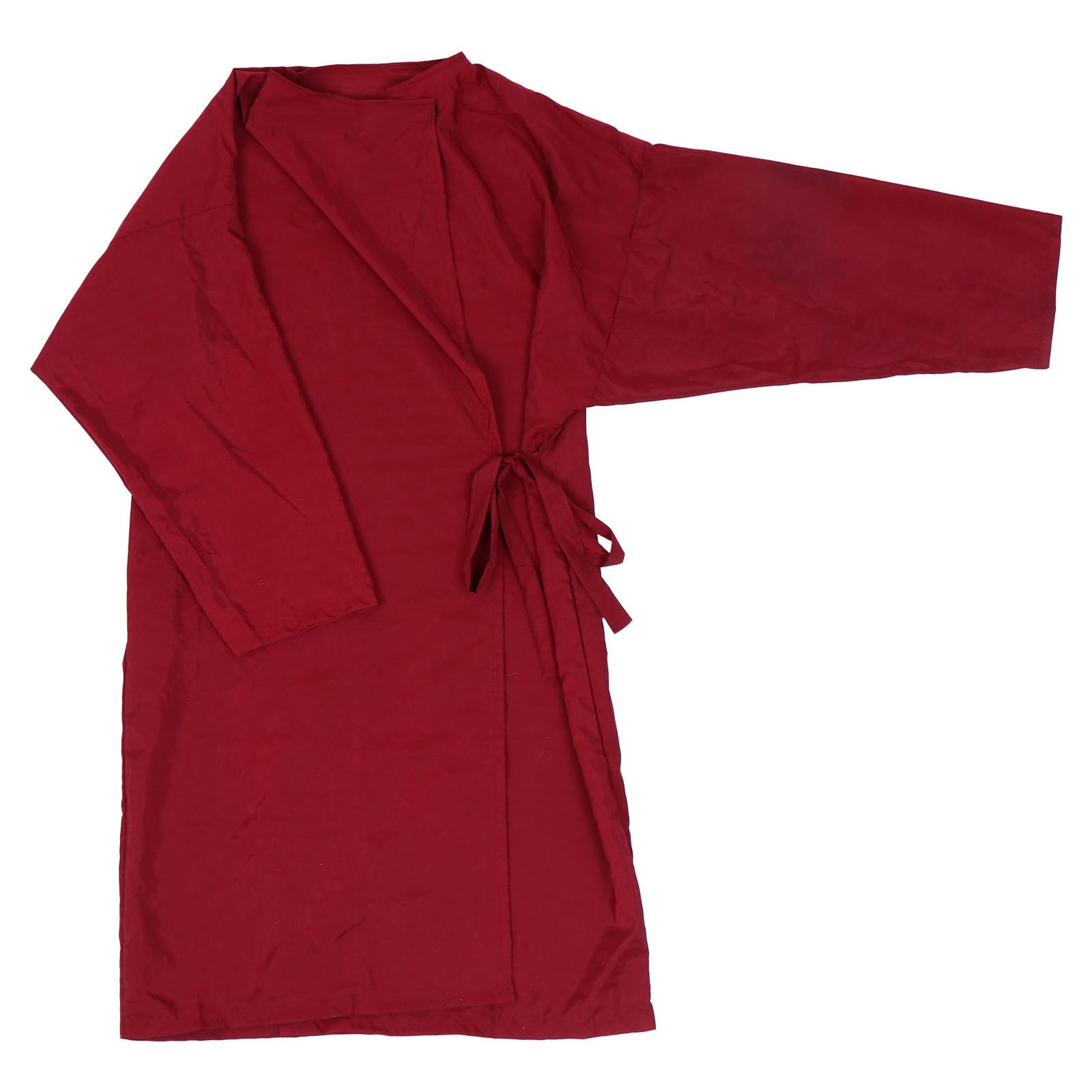 Capa de Peluquería Roja Ajustable para Cliente, Capa Profesional de Salón para Corte y Tinte, Tejido de Secado Rápido Adecuado para Spa y Uso Doméstico
