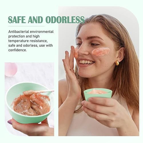 Miniatura 4 de ANRONCH 4 piezas de silicona para uso doméstico, tazón de mezcla de máscara facial para máscara facial, máscara de barro y otros productos para el