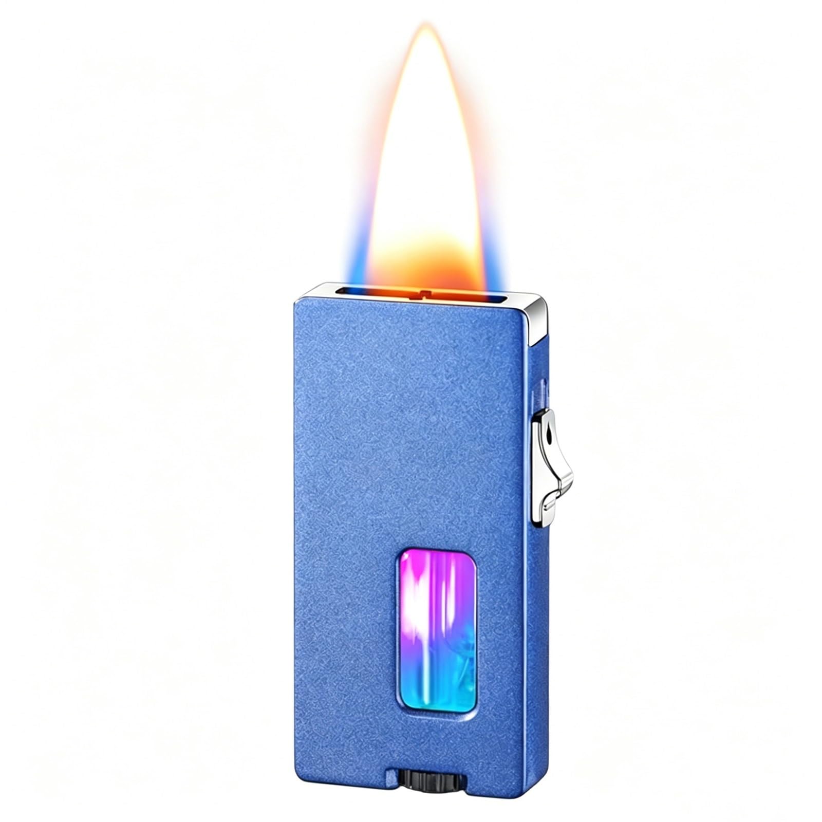 Briquet au butane à réservoir transparent et verrouillage de sécurité