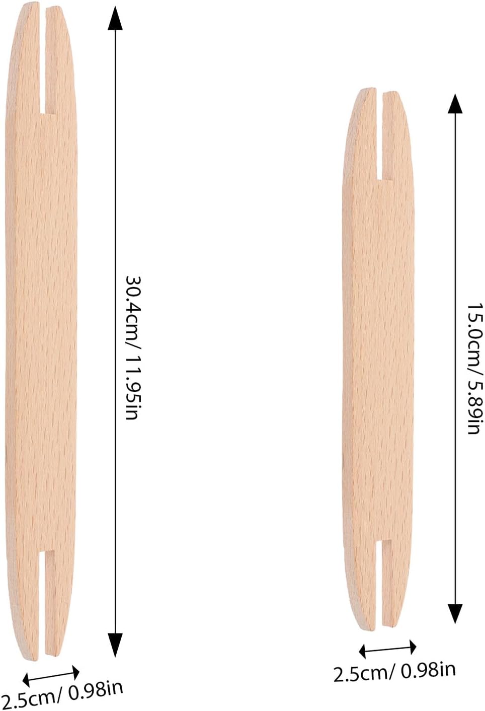 FUOYLOO Wooden Weaving Shuttles DIY Hand Weaving Kit Crochet Tools, Knitting Supplies, Rigid Heddle Frame Accessories