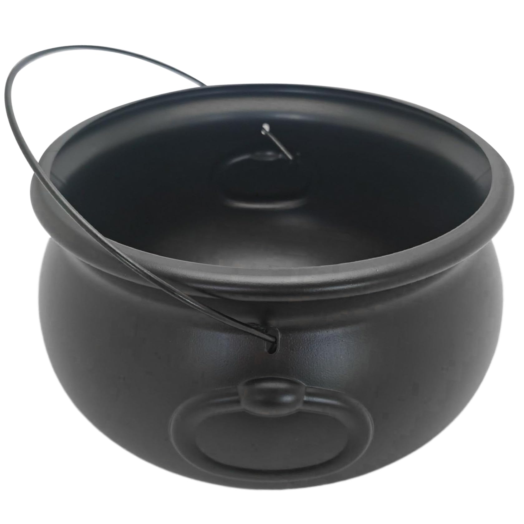 Chaudron de sorcière noire 13 pouces en plastique PE léger antichoc