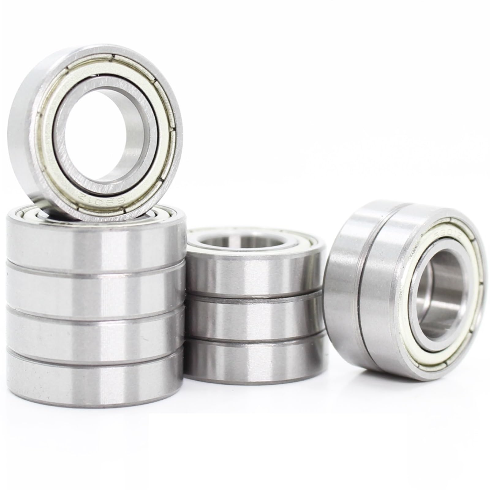 MIELEU Thin Wall Ball Bearings 6901ZZ roulement ABEC-1 10 pièces 12x24x6mm métrique Section Mince 6901 ZZ roulements à Billes 6901Z 61901Z for Ball Bearing Skate Bearings