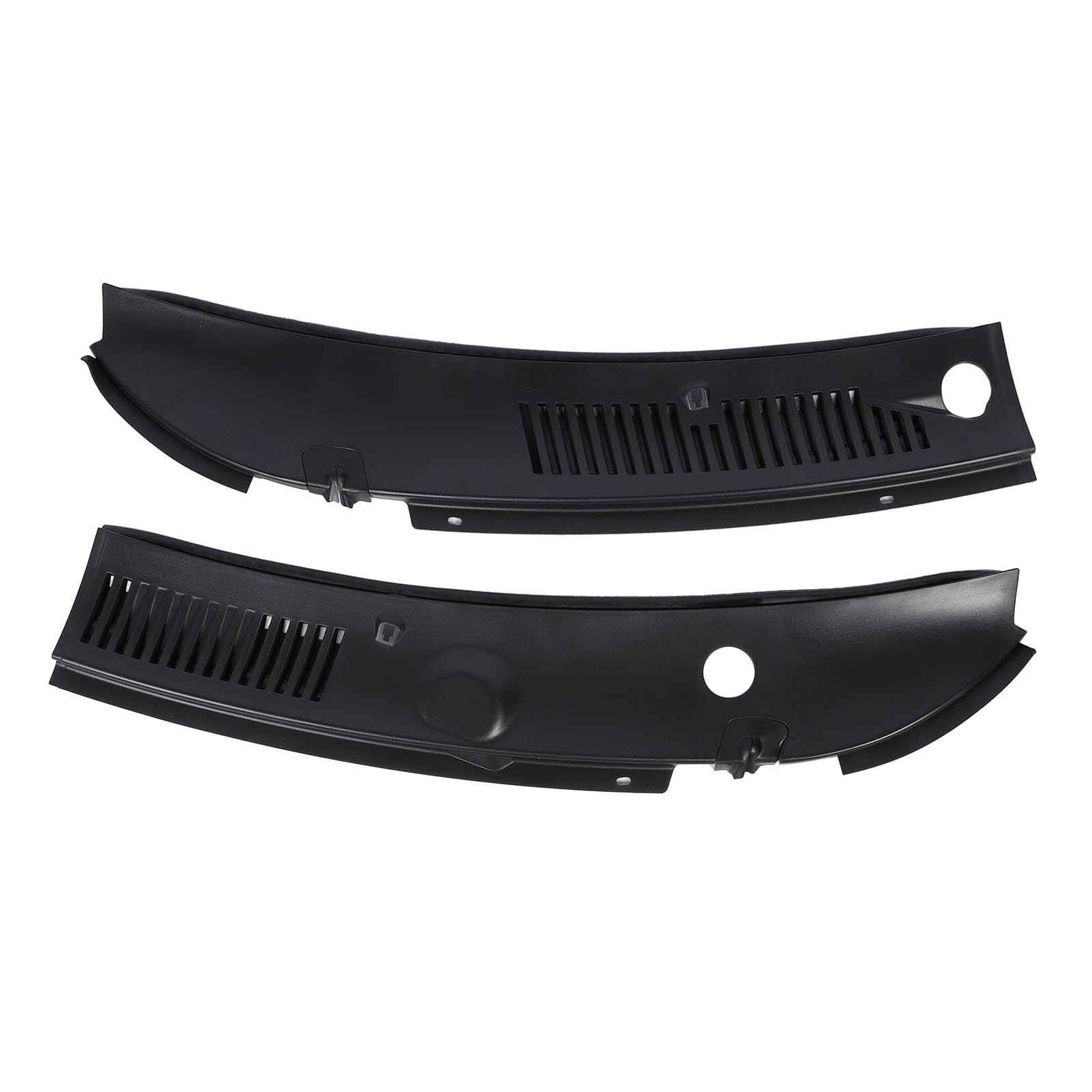 Windshield Cowl Cover, ABS Front Left Right Wiper Cowl Vent Grille Panel - Prevents Rainwater Leakage, Perfect Fit for Coupe Convertible LHD