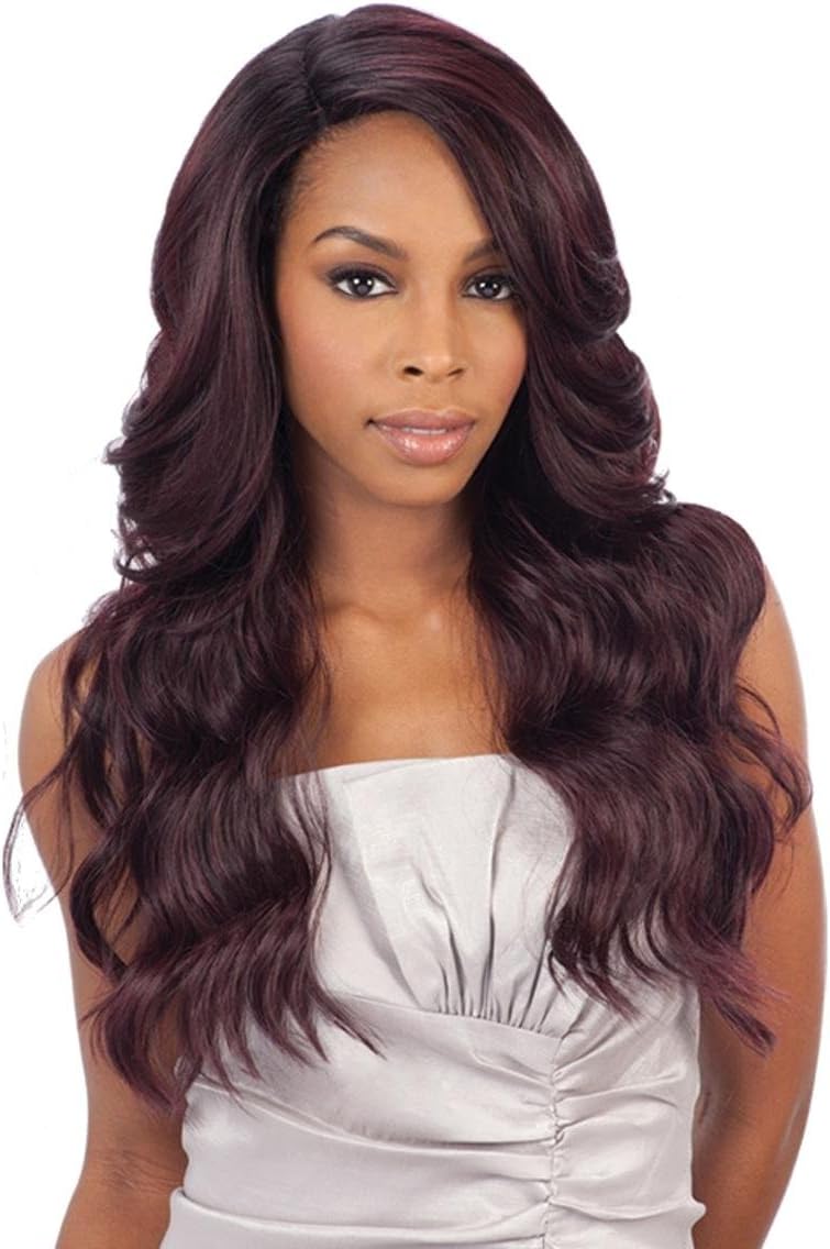 DANITY(2 Dark Brown) - FREETRESS EQUAL DEEP INVISIBLE 'L' PART LACE FRONT WIG