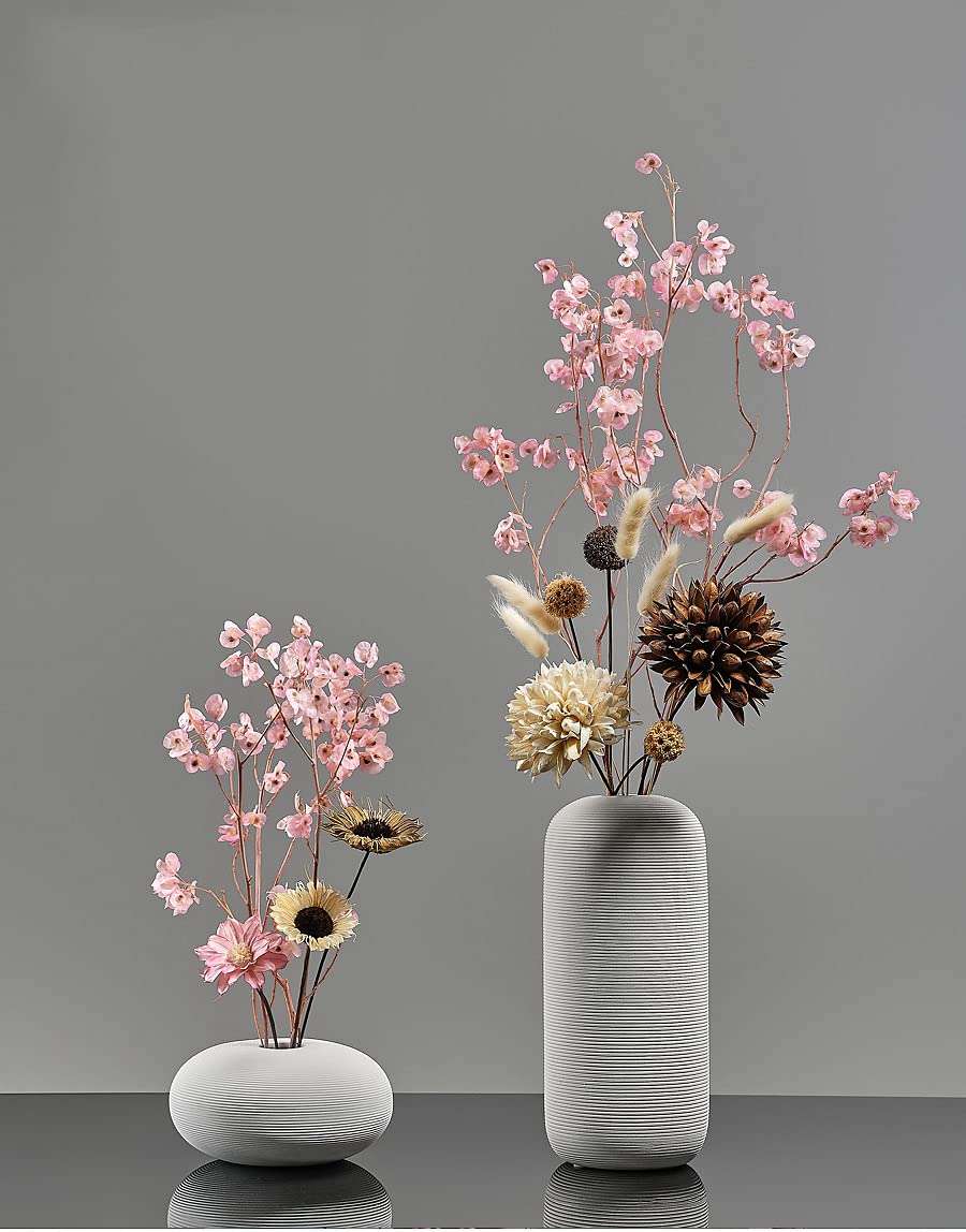 天然石 花瓶に生けた花 アート作品 151577-3-