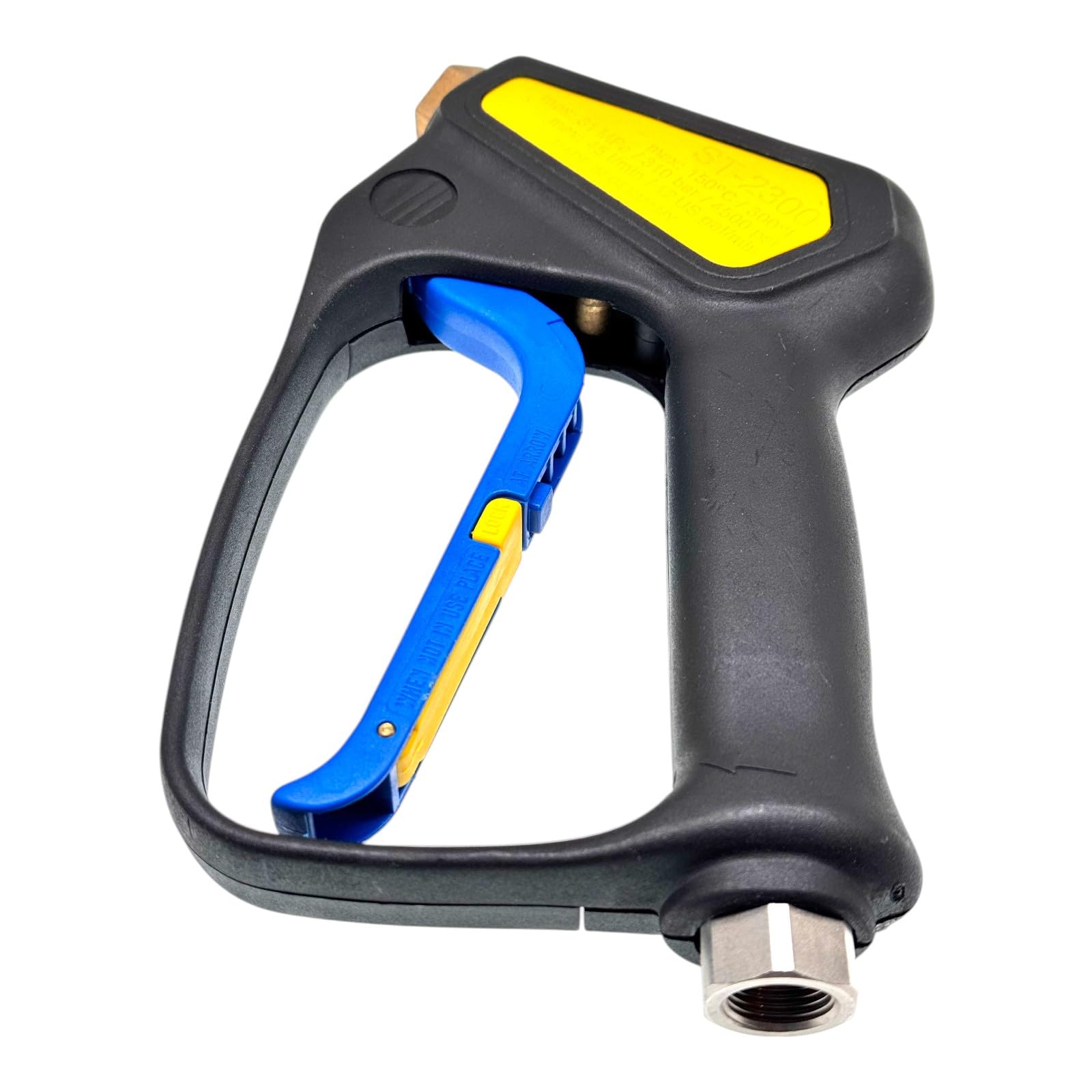 M&M Smartek Pistola de alta presión ST-2300 – Entrada 3/8" IG, salida 1/4" IG – Máx. 310 bar / 4500 psi – Hasta 150 °C – 45 l/min – Accesorios profesionales para limpieza a presión
