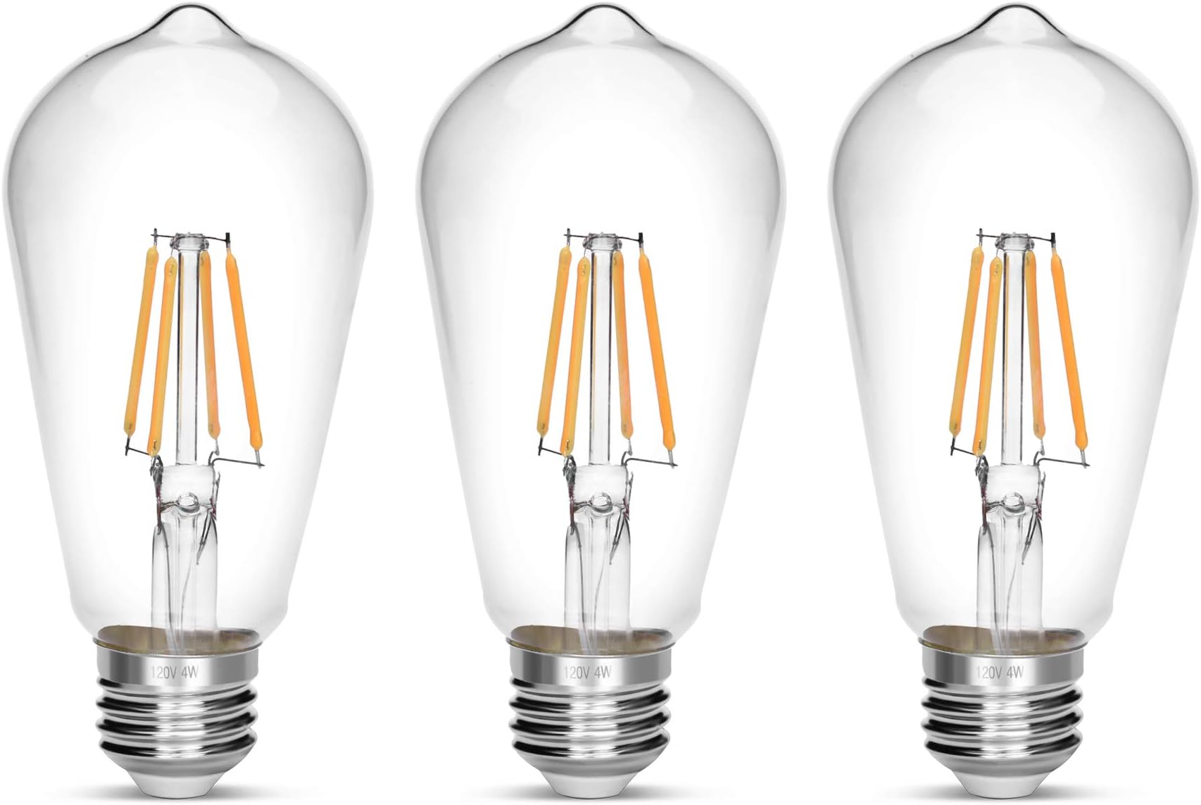 LED Edison Bulb,Antique 40W Vintage Edison Bulb,E27 Light Bulb Non Dimmable Led Bulb 450 Lumens 2700K Pack of 3