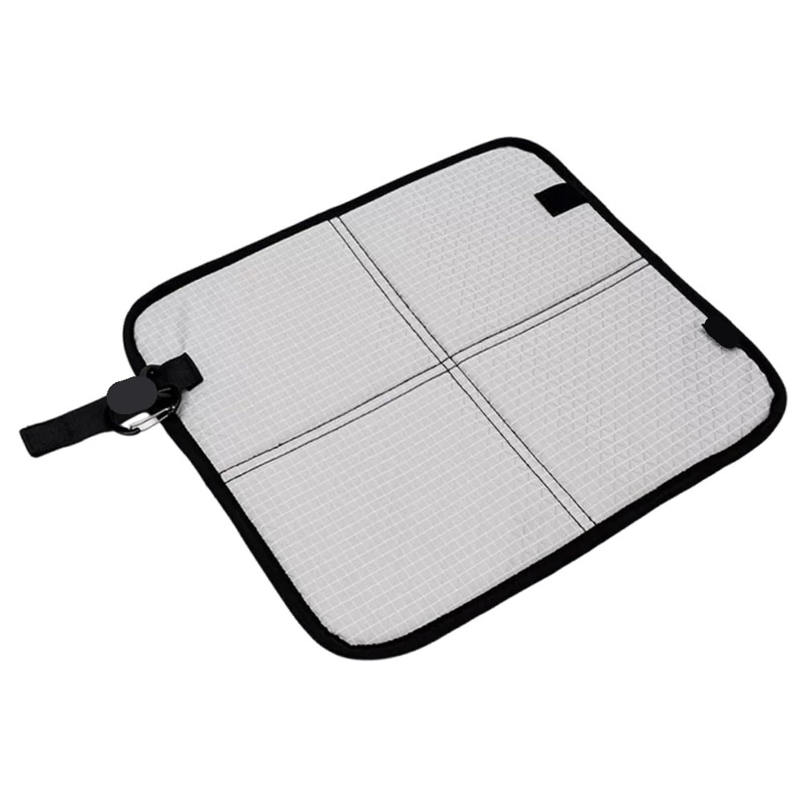 ZYAYNG Foldable Camping Seat Cushion Waterproof Portable Sitting Pads With Hanging Buckle Hiking Travel For Travel(Grey)