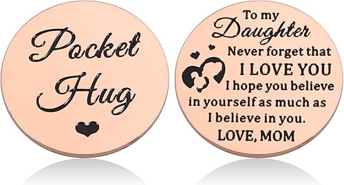 Regalo para hija de mamá, regalo para el día de San Valentín para adolescentes, graduación, cumpleaños, cumpleaños, abrazo para hija, regalos