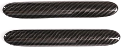 Miniatura 6 de YIWANG Fibra de carbono estilo ABS cromo para Land Rover Defender 110 130 2020 manija trasera decoración tira cubierta Tirm accesorios (fibra de