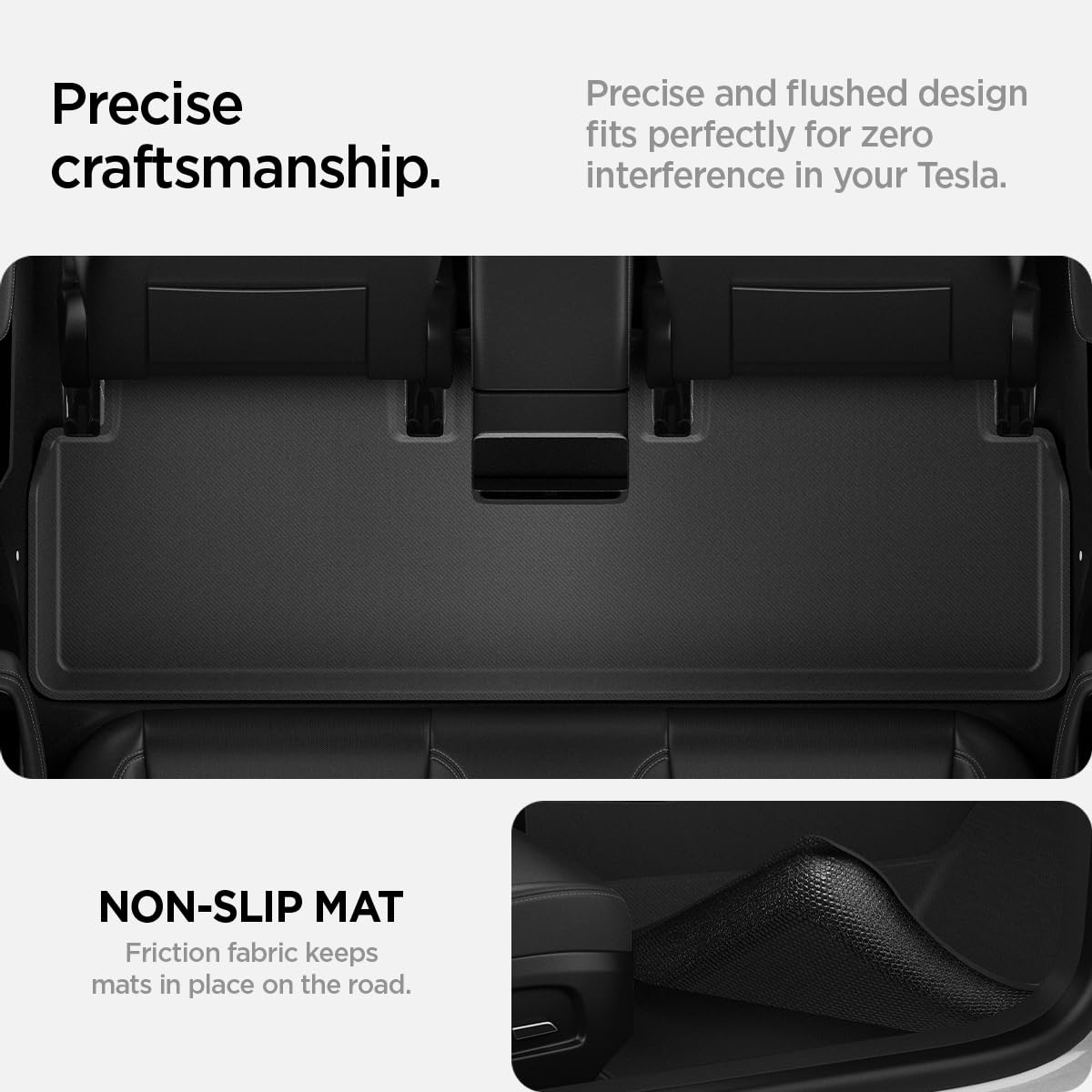Spigen Tesla Model 3 Highland 2024 WeatherBloc Alfombrillas Antideslizantes, Impermeables, diseñadas para Accesorios Model 3