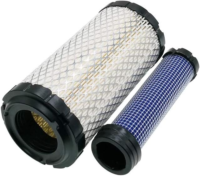 2 Pack 25 083 02 Outer Air Filter Replace Kohler 25 083 02-S 2508302 Kawasaki 11013-1290 11013-7029 11013-7048 820263 M113621 K1211-82320 108-3811 P822686 With 25 083 03 Inner Filter