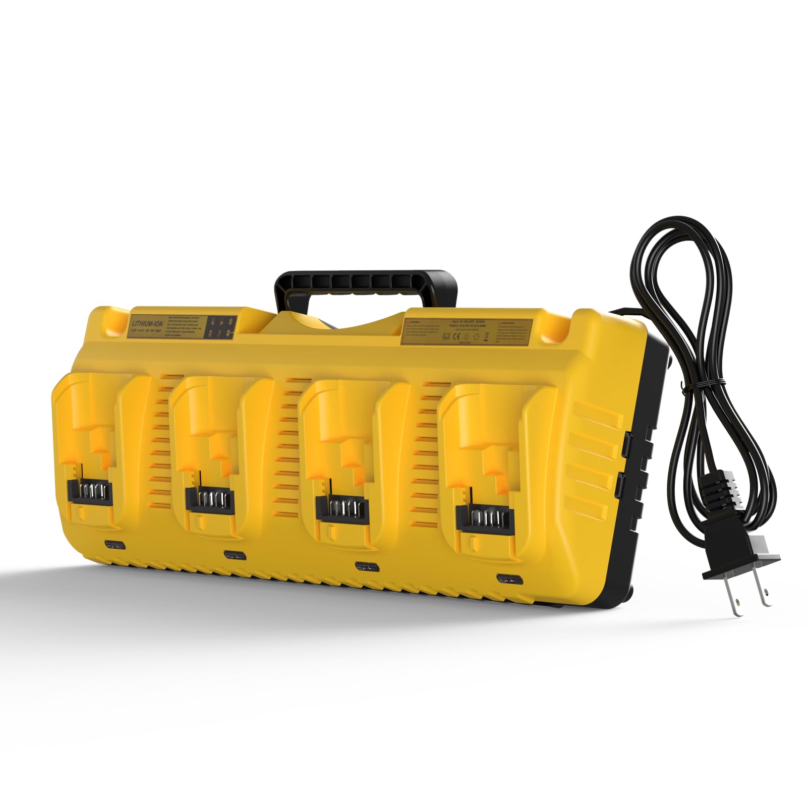 KIGWOF DCB104 Replacement for Dewalt Battery Charger - 4 Port 20V MAX Battery Charger Station with 2 USB Ports Compatible with Dewalt 12V 20V 60V