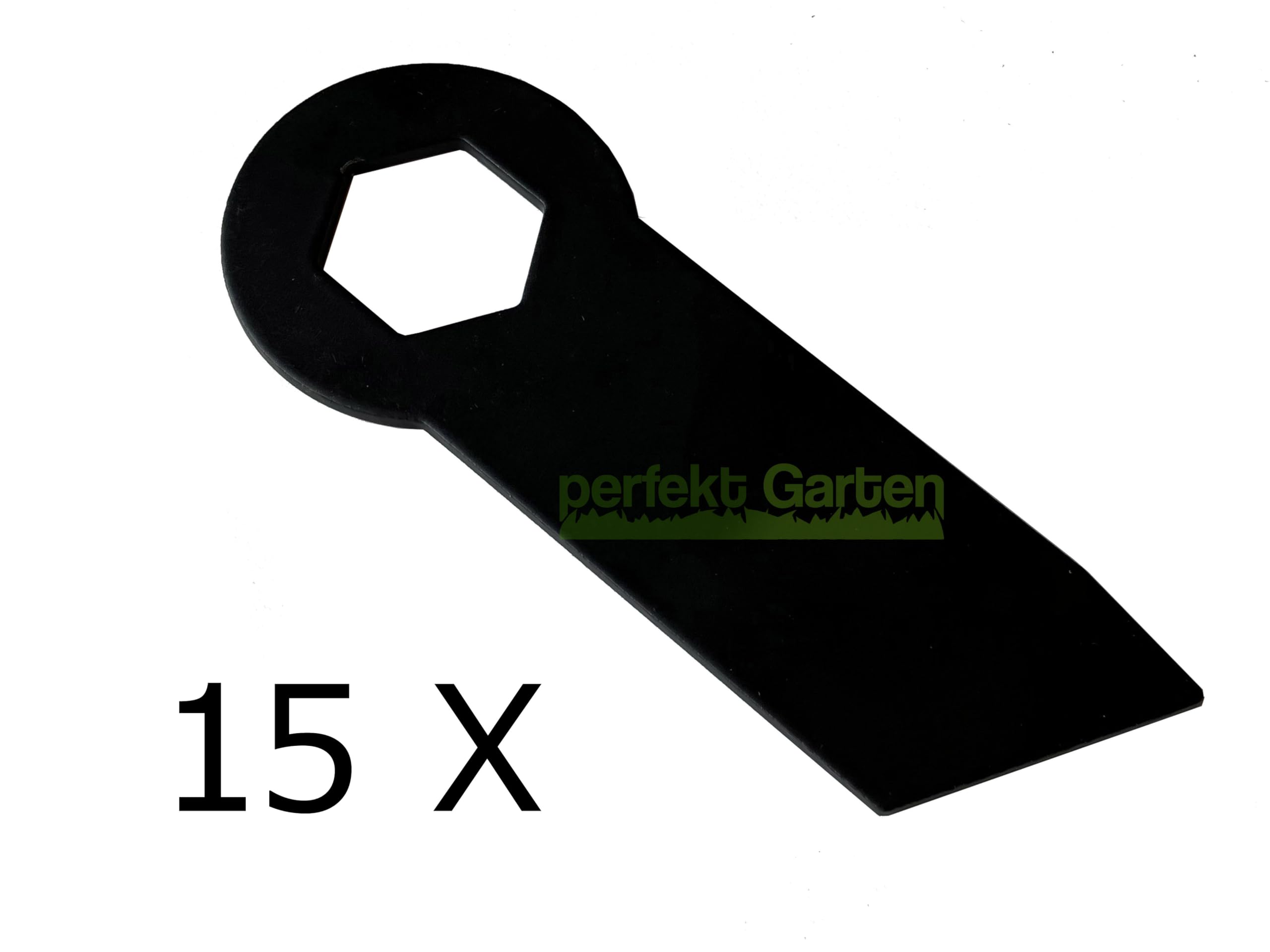 perfektGarten 15 x 10,1 cm wertykulator nóż kompatybilny z Fuxtec FX-BV240 / FX-BV240ECO