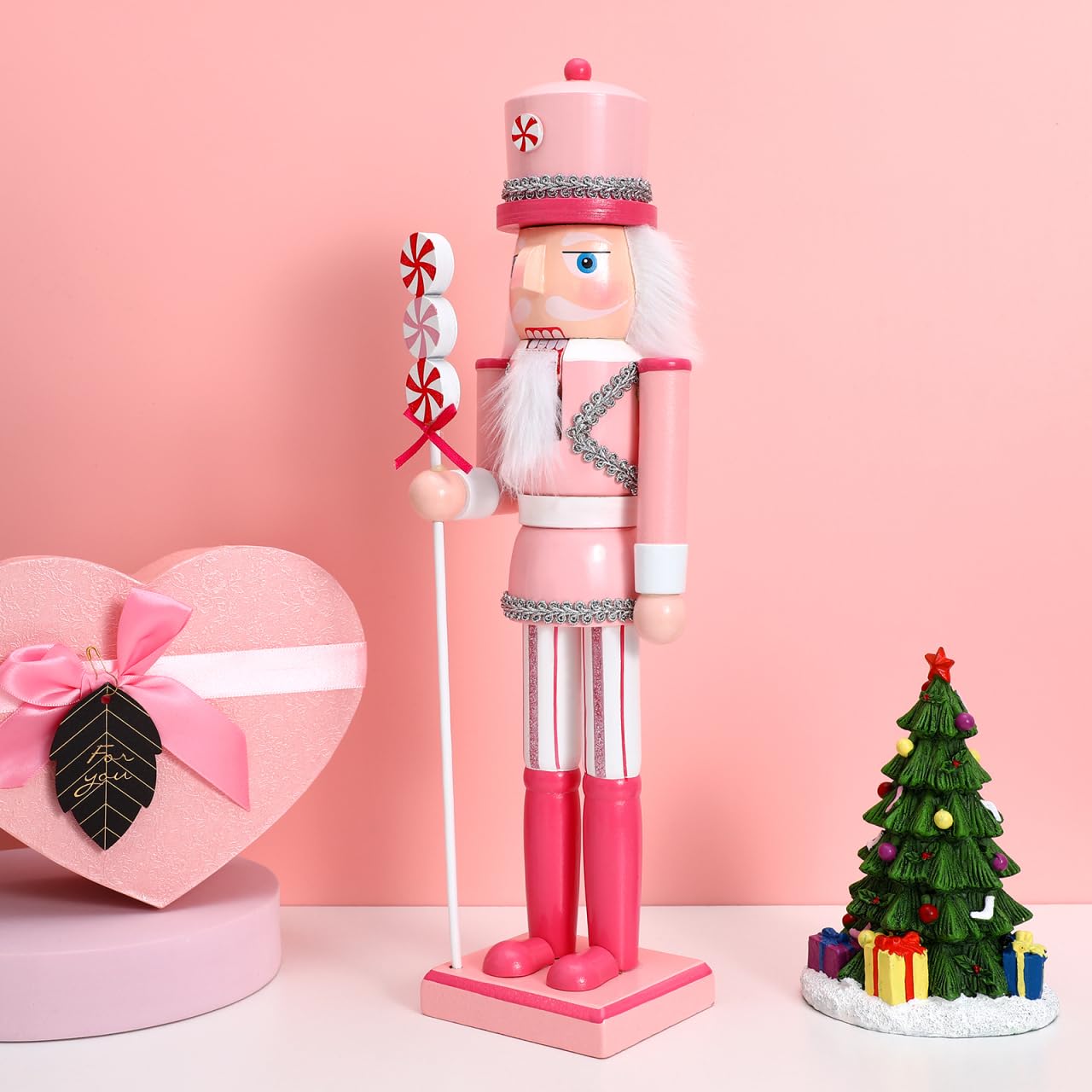 TOPBATHY Weihnachtsornamente, Nussknacker, Weihnachtsdekoration, Nussknacker, Figur aus Holz, für Zuhause