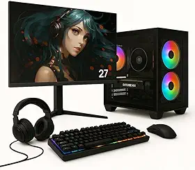 PC Gamer Completo Skill Ryzen 7 5700G, 16GB, Geforce RTX 4060 8GB, SSD 512GB M.2, 600W 80 Plus + Monitor 27' 100Hz - SK27011