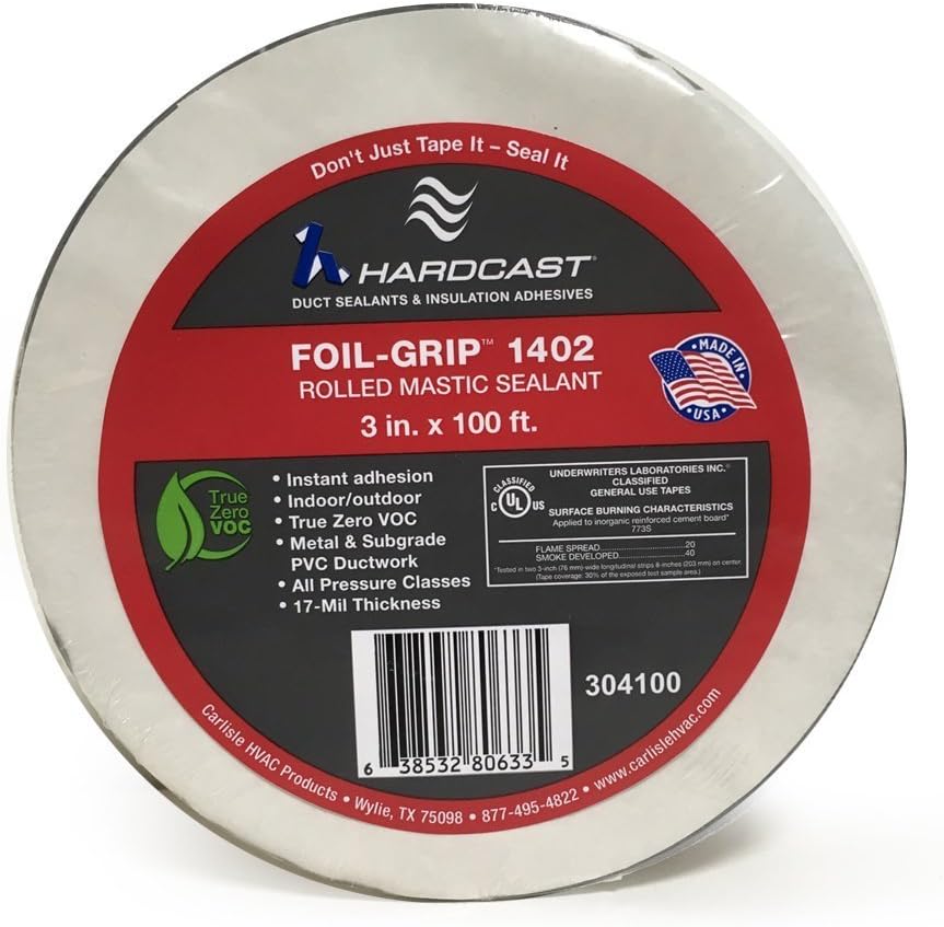 Rolled Mastic Duct Sealants Foils 3'' X100