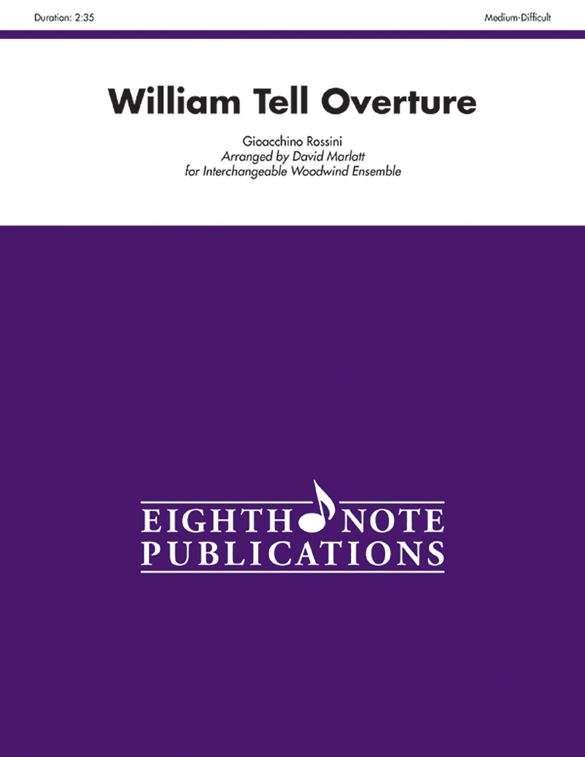 William Tell Overture partition interchangeable woodwind ensemble medium-difficult