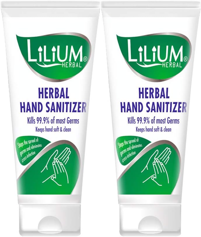 Herbal Hand Sanitizer, Tube, 60ml Pack of 2