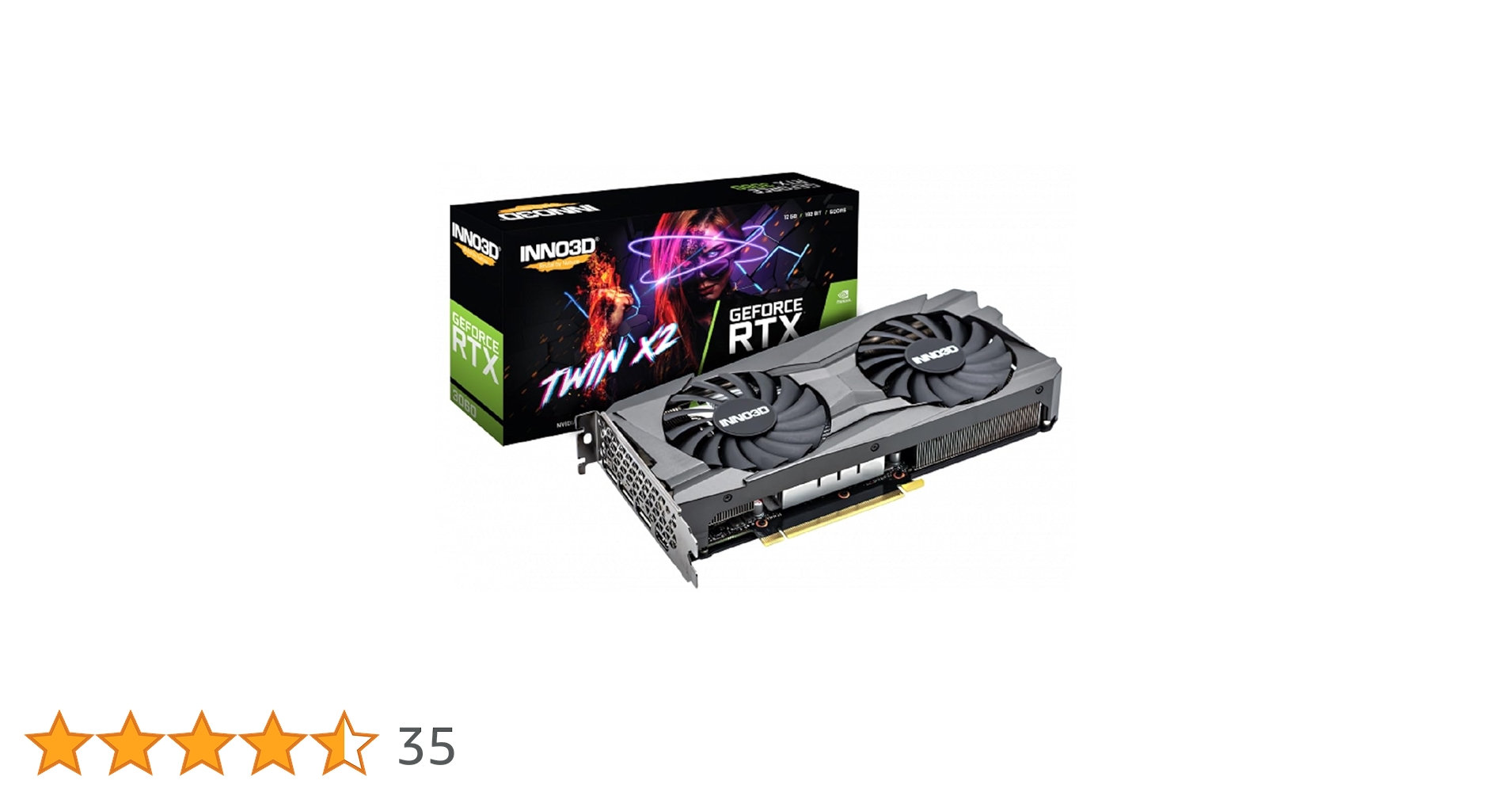 INNO3D GEFORCE RTX 3060 TWIN X2 NVIDIA 12 Go GDDR6 : Buy Online at