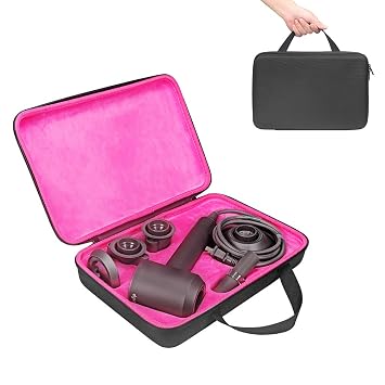 Amazon.com: Buwico - Estuche rígido de viaje para secador de pelo Dyson  Supersonic HD01 HD03 y accesorios (negro) : Belleza y Cuidado Personal
