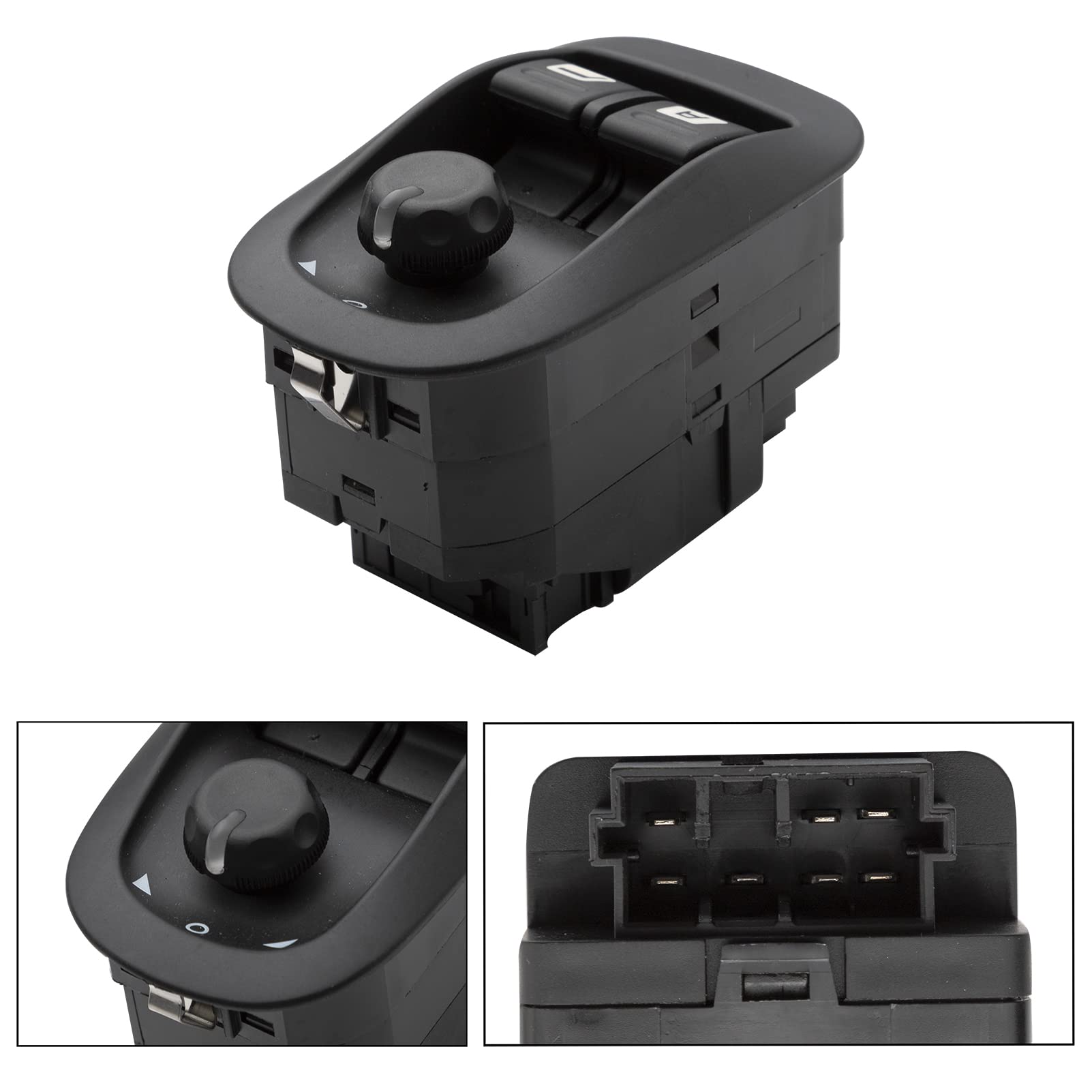 Interrupteur Commande Leve Vitre， Bouton électrique pour Fenêtre 6554.WA pour Peu-geot 206306