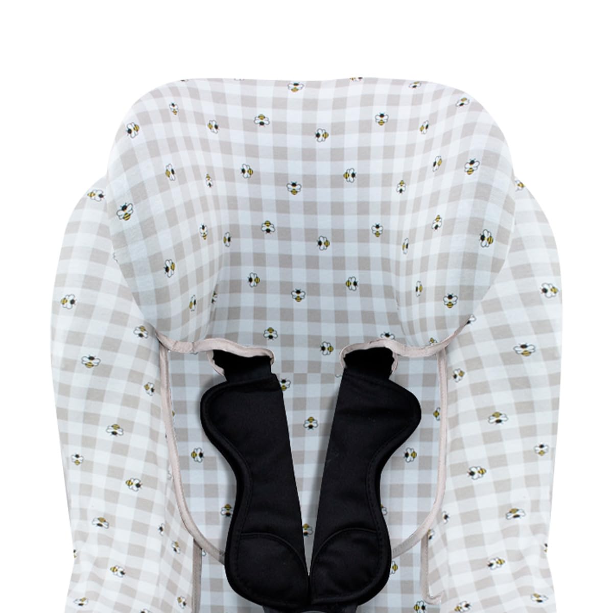 JYOKO Kids Funda de algodón para Silla de Coche Compatible con Besafe Izi Turn B I-Size (Picnic Vichy)