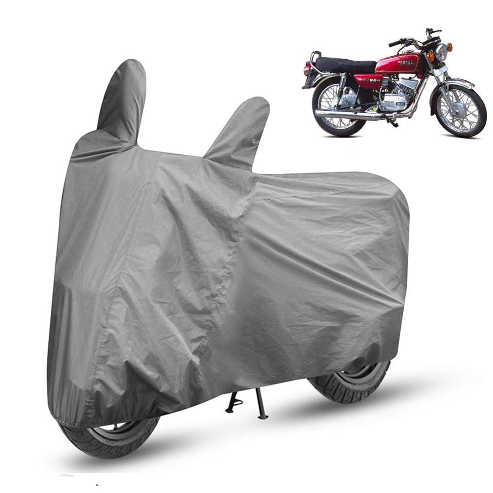 AutoRetail Two Wheeler Bike and Scooty Cover for RX100 with Buckle Lock (Grey)