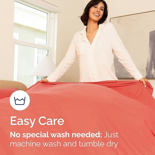 Miniatura 7 de CGK Unlimited - Sábana bajera ajustable, se adapta a colchones de hasta 16 pulgadas, extrasuave, sin arrugas, transpirable, tamaño matrimonial,