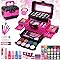 Kids Makeup Kit for Girls - Toys Washable Play Makeup Kit Real Cosmetic,Non-Toxic Toddlers Make Up, Princess Little Girls Kids Toys for 3 4 5 6 7 8 9 10 11Year Old Girl Christmas Birthday Gifts(Rose)