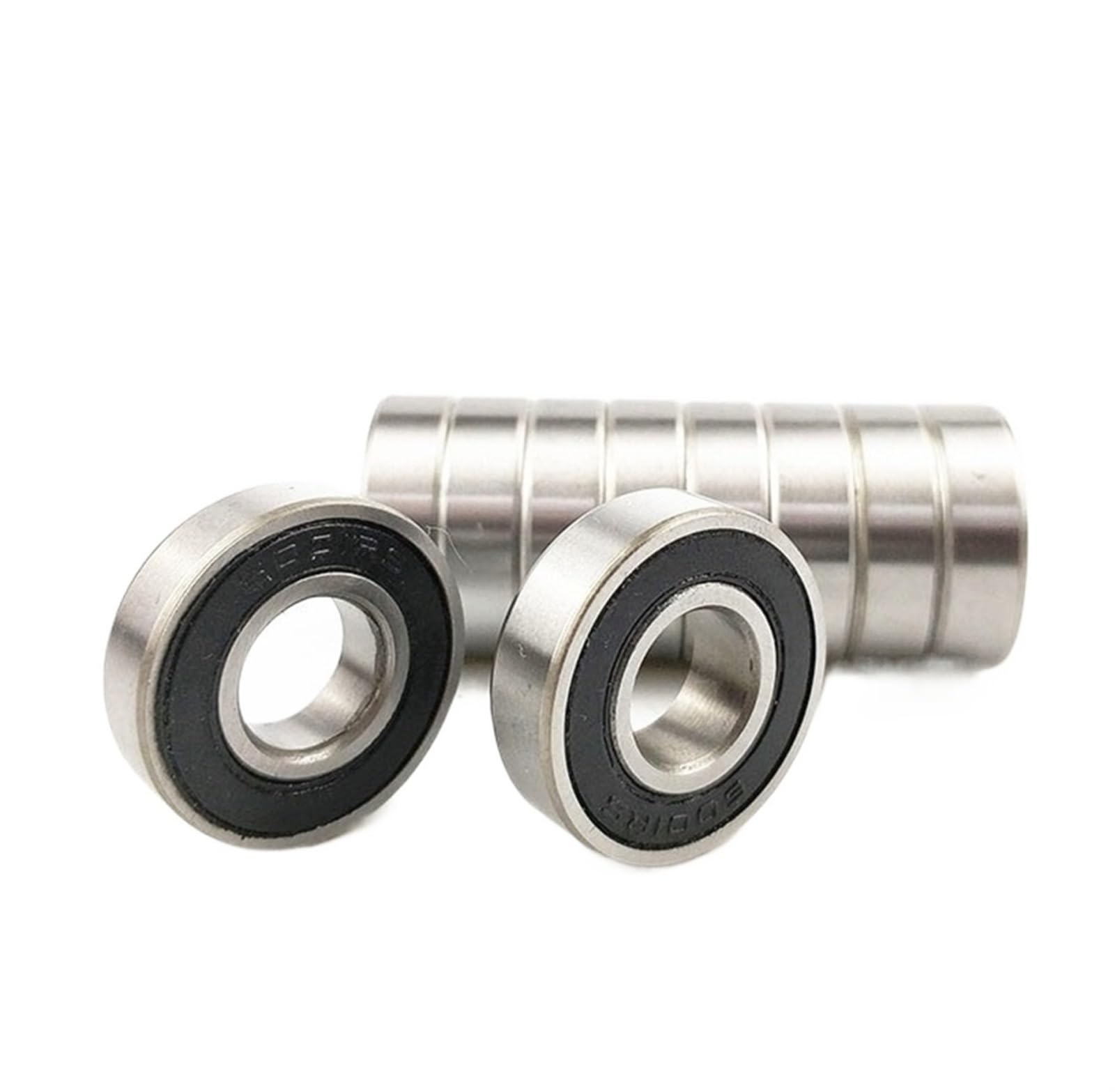 VSPPJYFG Bimetal Seal Shield Micro deep Groove Bearing 4pcs 6002-2RS 15x32x9mm Single Row Deep Groove Ball Bearing(ABEC-5 6002 2RS)