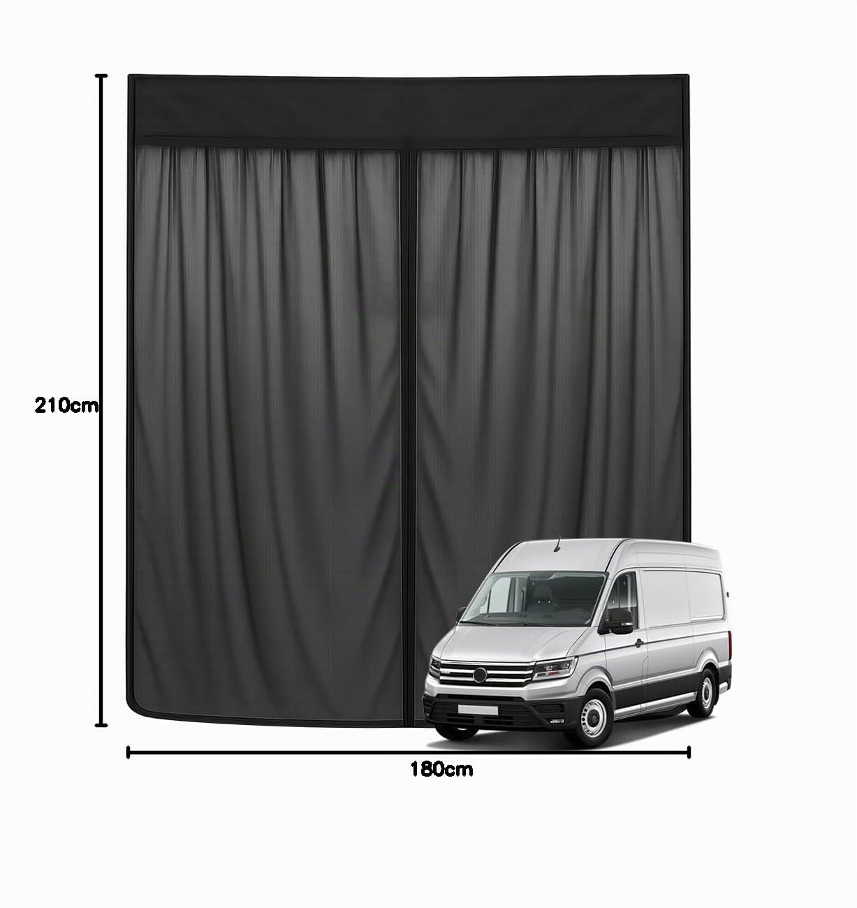 Moustiquaire Compatible avec VW Crafter II 2017- pour Hayon | Moustiquaire Magnétique Pare Soleil, Filet d'ombrage de Porte Arrière