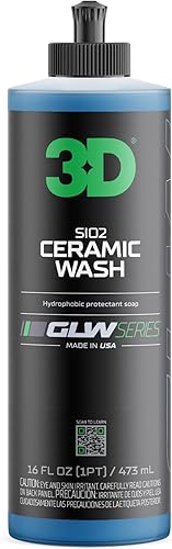3D SiO2 - Jabón de cerámica para lavado y cera Serie GLW – Champú de coche con pH neutro con protección hidrofóbica y brillo profundo |