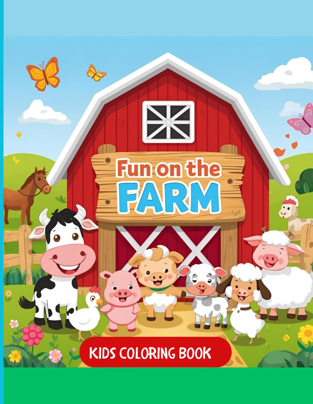 Fun On the Farm Kids Coloring Book