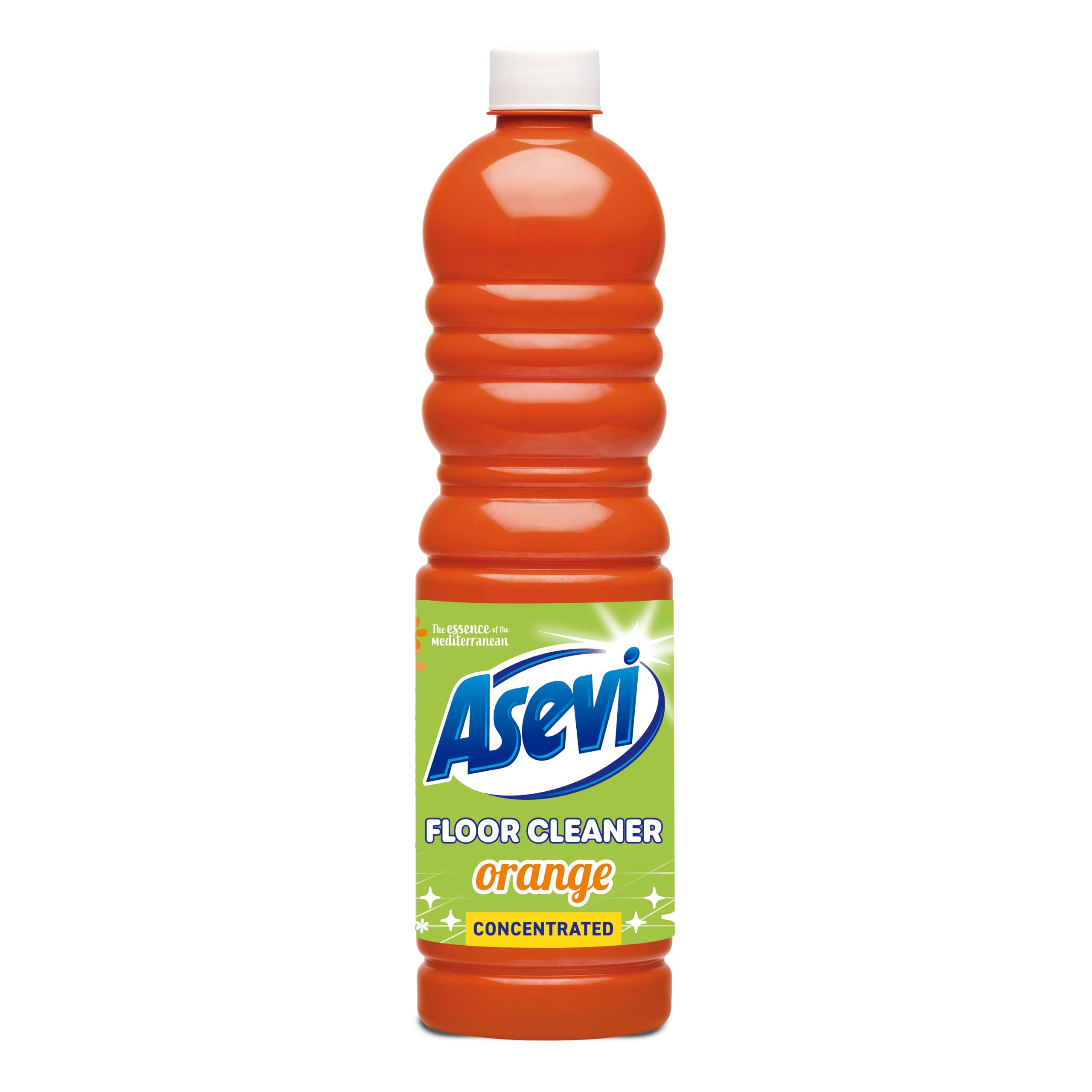Asevi Concentrated Floor Cleaner Liquid Orange Scent – Fresh and Powerful Cleaning for Laminate, Stone and Hard Surfaces – 1L Bottle