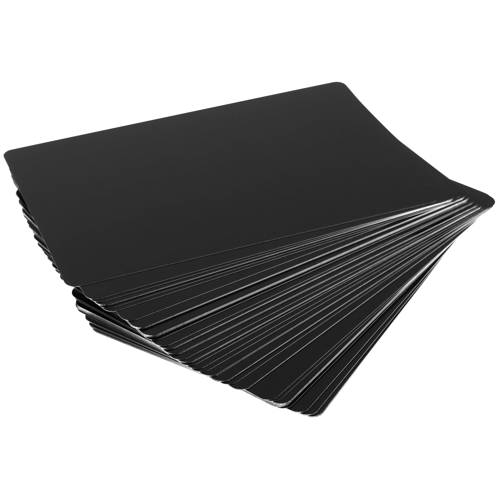 100 Pcs Blanc Sublimation Métal Carte De Nom Épais Laser En Métal Carte De Nom Impression Carte