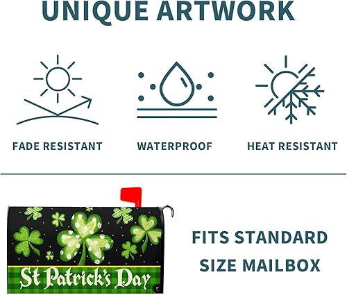 Miniatura 171 de Winter Cardinal Birds - Funda magnética para buzón, tamaño estándar de 25.5 x 21 pulgadas, diseño de pájaros rojos navideños para buzón