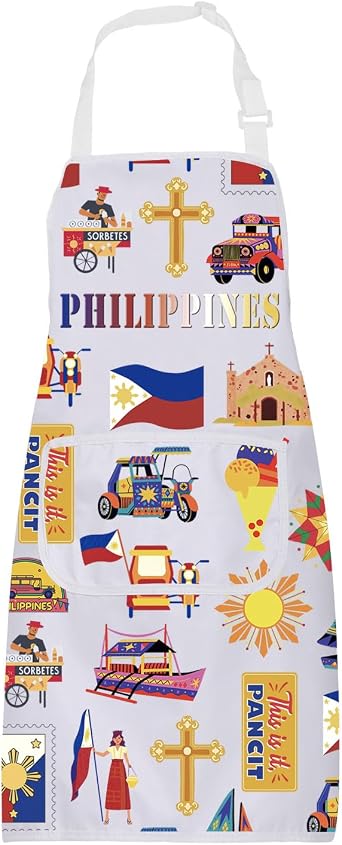 BNQL Philippines Apron Philippines Filipinos Gifts Philippines Themed Gifts Philippines BBQ Kitchen Apron Philippines Chef Apron