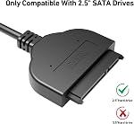 BENFEI Câble SATA vers USB, Adaptateur BENFEI USB 3.0 vers SATA III Compatible pour HDD et SSD de 2,5 pouces
