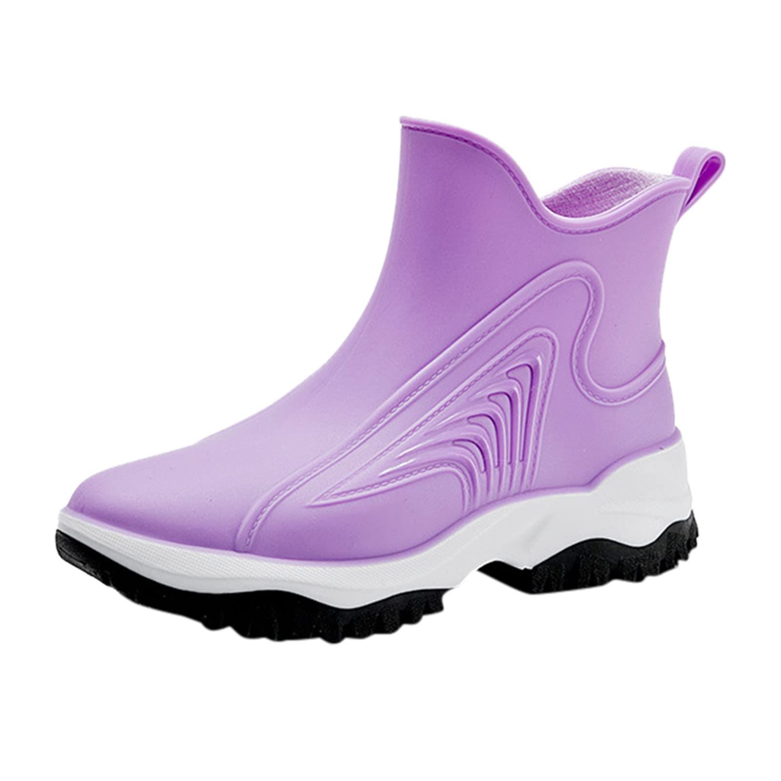 Botas de agua para mujer, botas de lluvia impermeables, botas de lluvia antideslizantes, botas de trabajo al aire libre, zapatos de jardín, cortos, botas de goma, botas de deslizamiento, botines,